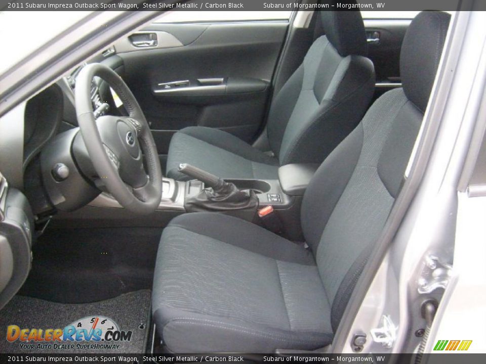 Carbon Black Interior - 2011 Subaru Impreza Outback Sport Wagon Photo #3