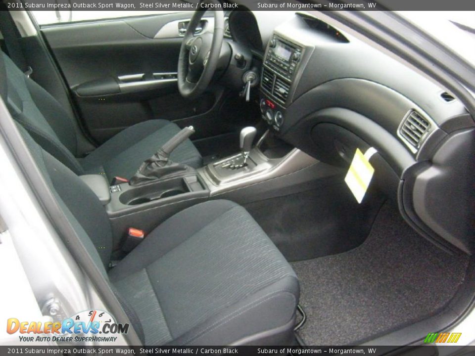 Carbon Black Interior - 2011 Subaru Impreza Outback Sport Wagon Photo #6