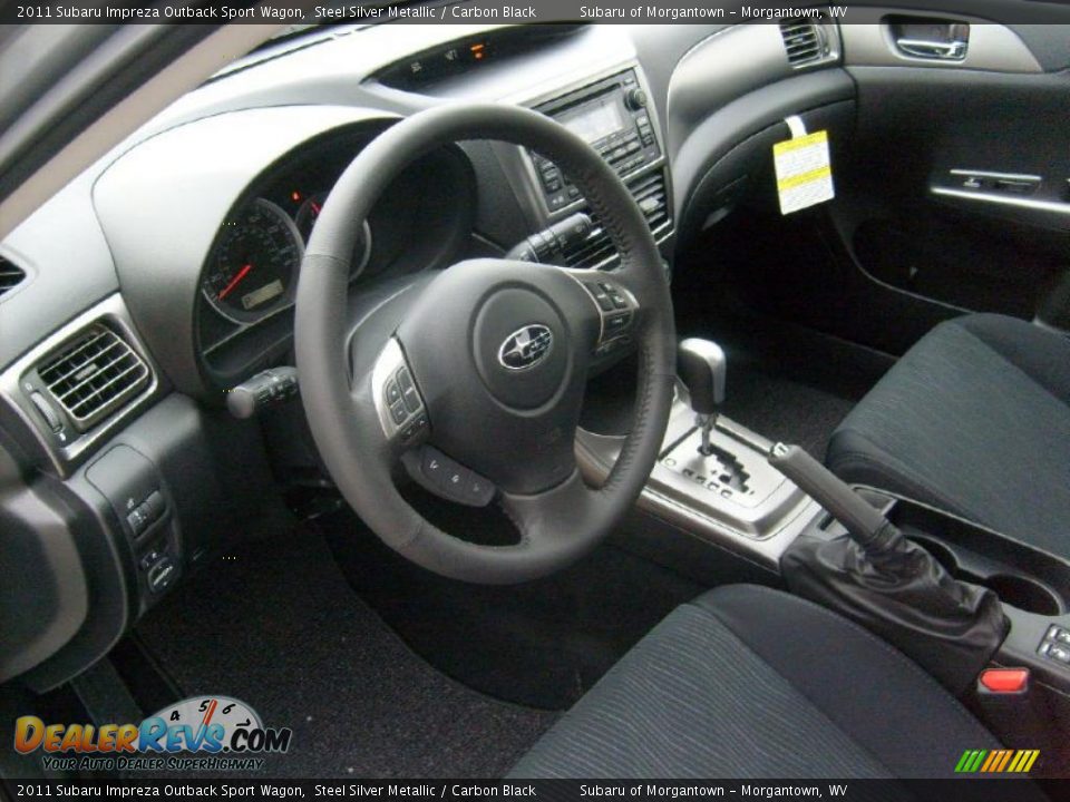 Carbon Black Interior - 2011 Subaru Impreza Outback Sport Wagon Photo #13