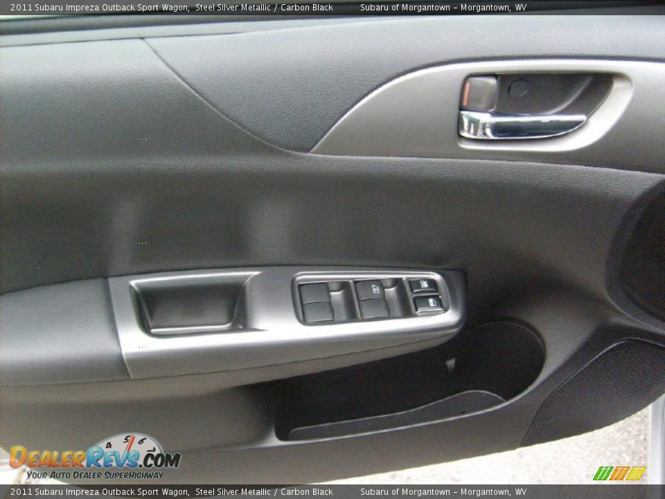 2011 Subaru Impreza Outback Sport Wagon Steel Silver Metallic / Carbon Black Photo #14