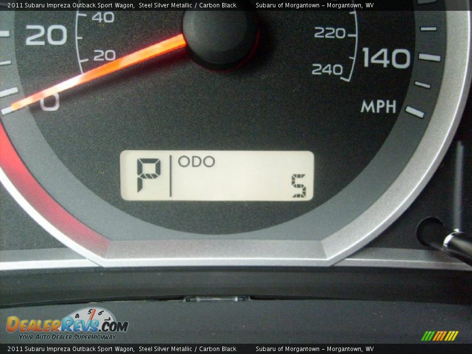 2011 Subaru Impreza Outback Sport Wagon Steel Silver Metallic / Carbon Black Photo #20