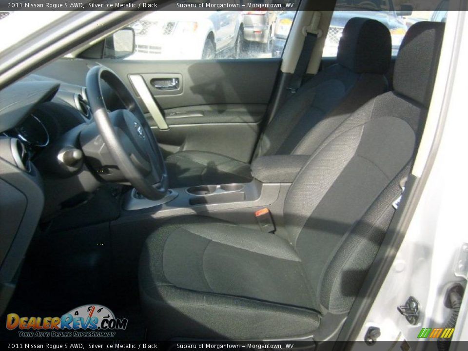 2011 Nissan Rogue S AWD Silver Ice Metallic / Black Photo #3