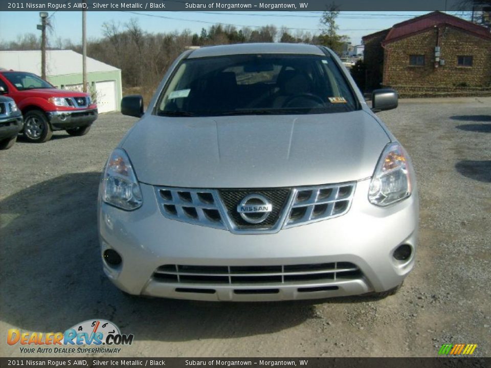2011 Nissan Rogue S AWD Silver Ice Metallic / Black Photo #11