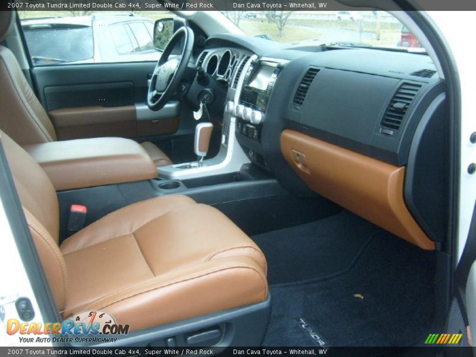 Red Rock Interior - 2007 Toyota Tundra Limited Double Cab 4x4 Photo #9