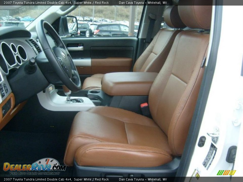 Red Rock Interior 2007 Toyota Tundra Limited Double Cab