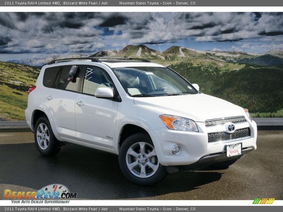 2011 Toyota RAV4 Limited 4WD Blizzard White Pearl / Ash Photo #1