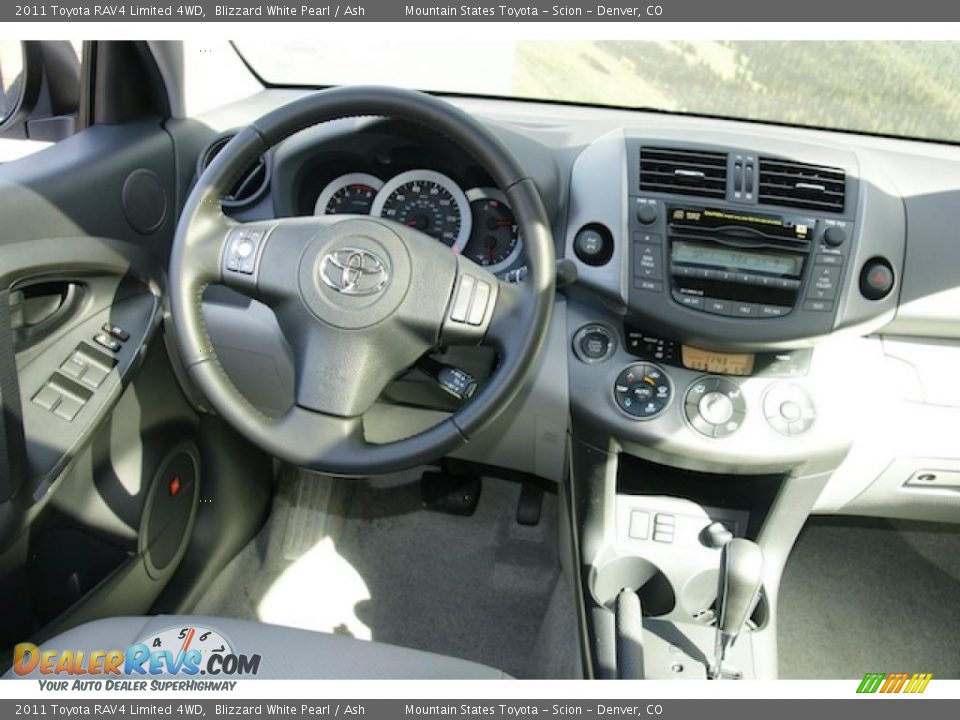 2011 Toyota RAV4 Limited 4WD Blizzard White Pearl / Ash Photo #8