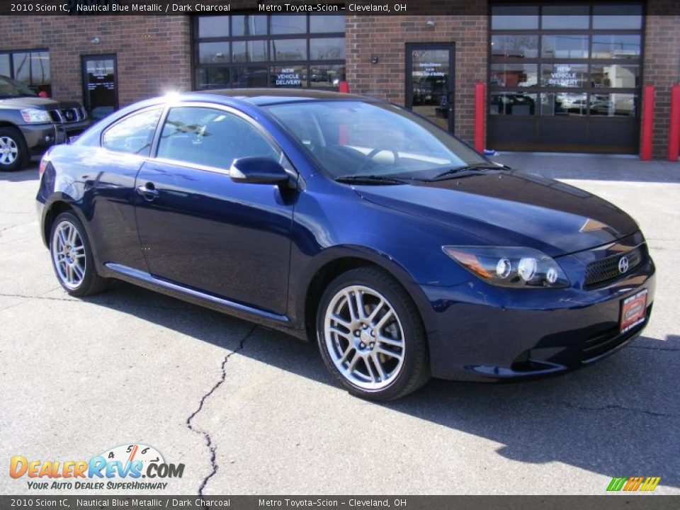 2010 Scion tC Nautical Blue Metallic / Dark Charcoal Photo #1