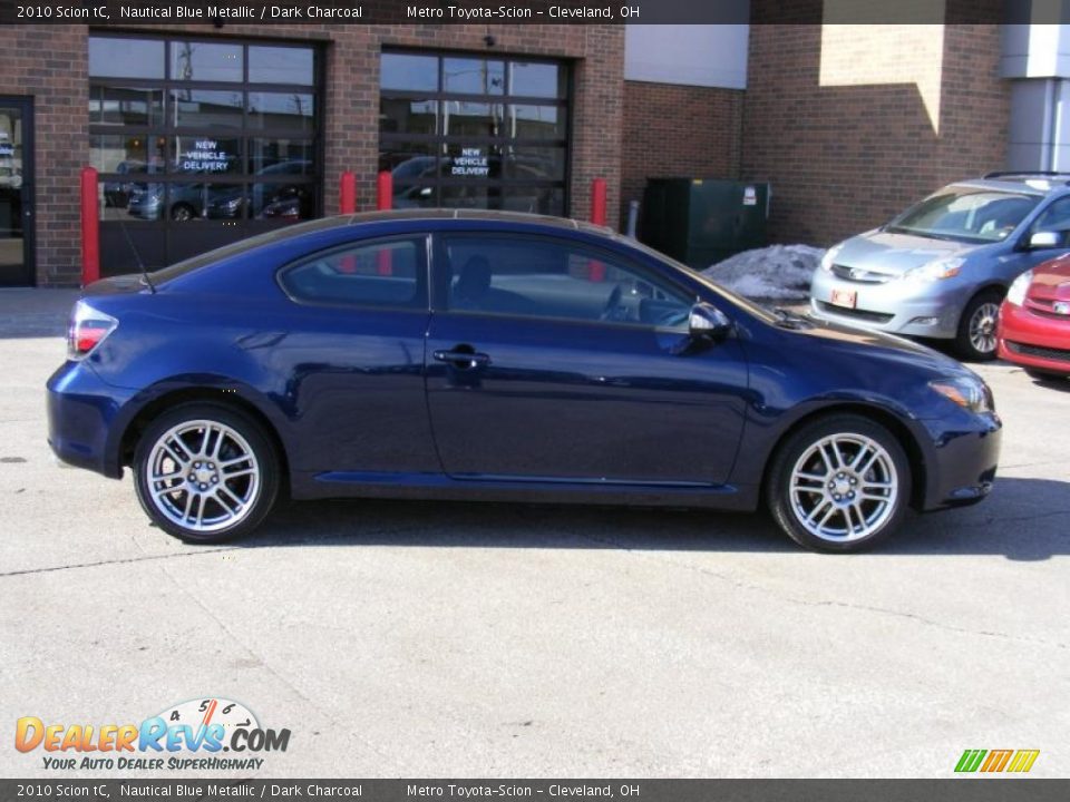 2010 Scion tC Nautical Blue Metallic / Dark Charcoal Photo #2