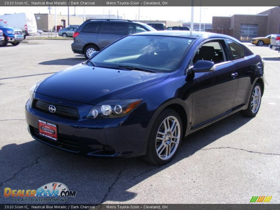 2010 Scion tC Nautical Blue Metallic / Dark Charcoal Photo #7