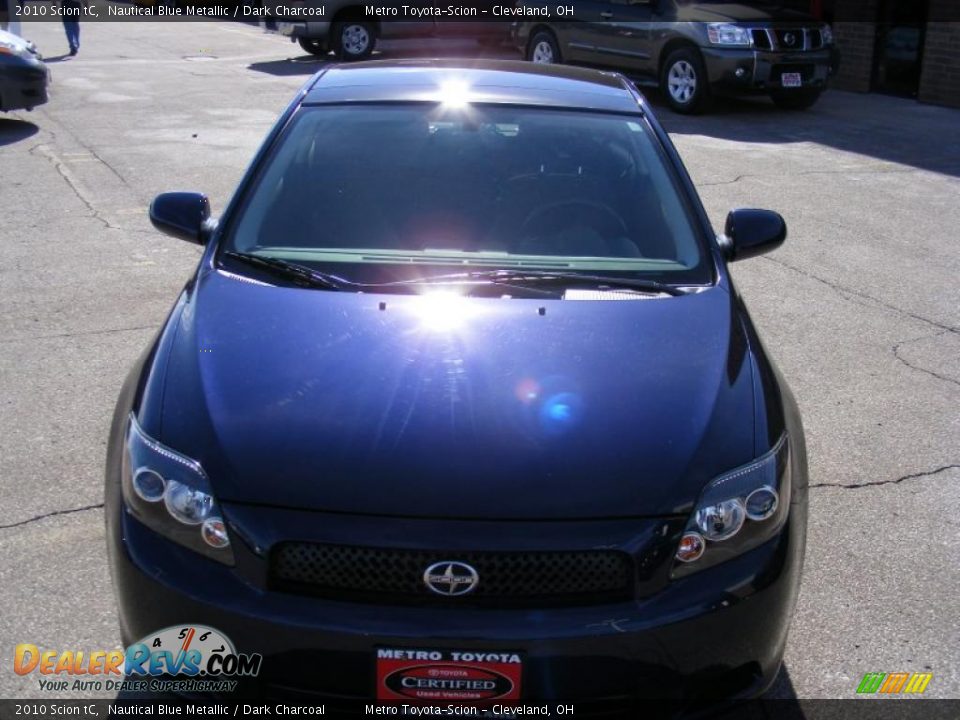 2010 Scion tC Nautical Blue Metallic / Dark Charcoal Photo #8