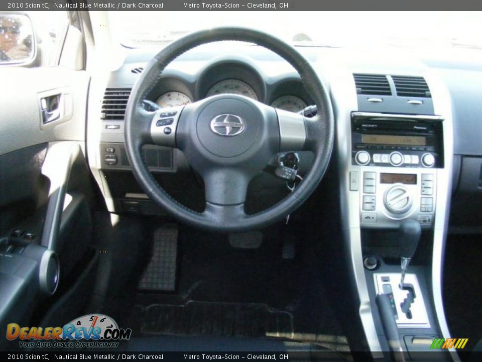 2010 Scion tC Nautical Blue Metallic / Dark Charcoal Photo #15