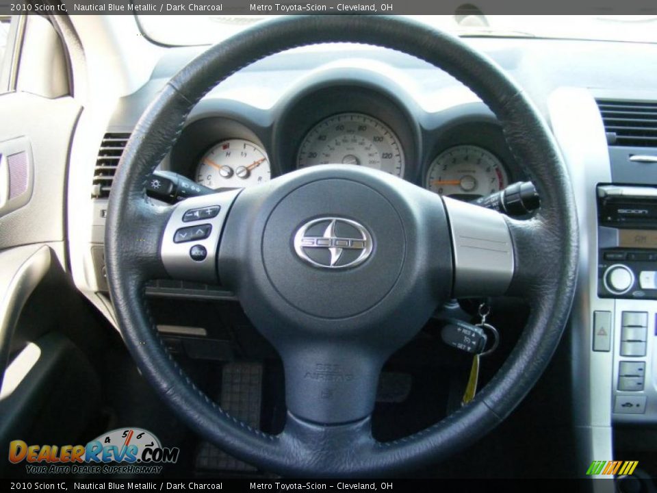 2010 Scion tC Nautical Blue Metallic / Dark Charcoal Photo #16