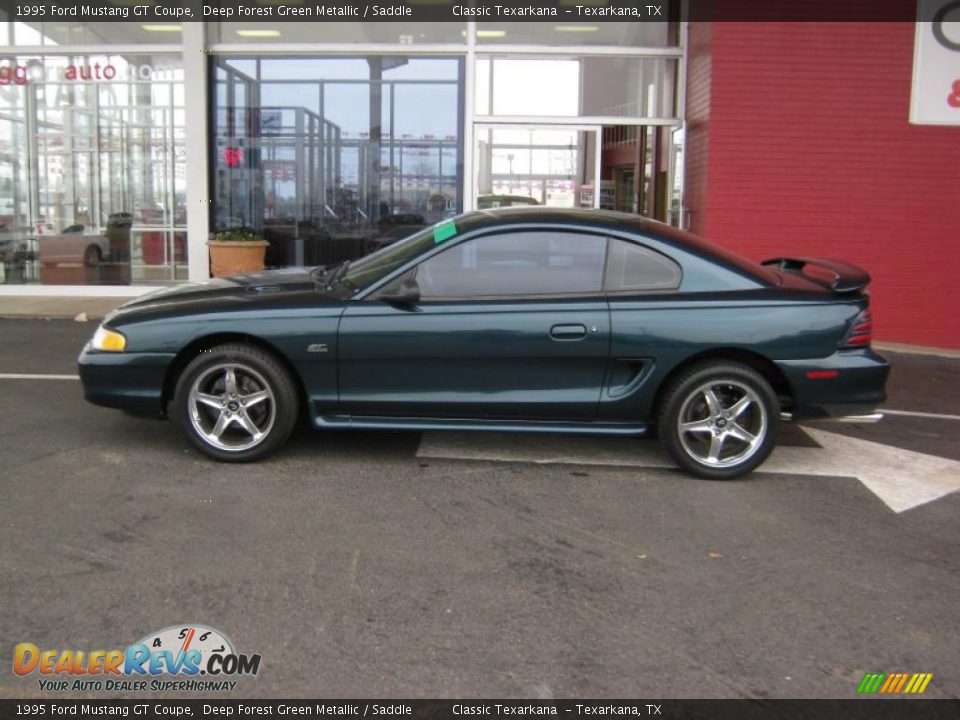 Deep Forest Green Metallic 1995 Ford Mustang GT Coupe Photo #2