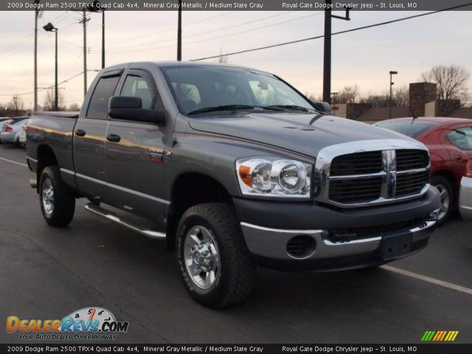 2009 Dodge Ram 2500 TRX4 Quad Cab 4x4 Mineral Gray Metallic / Medium Slate Gray Photo #2