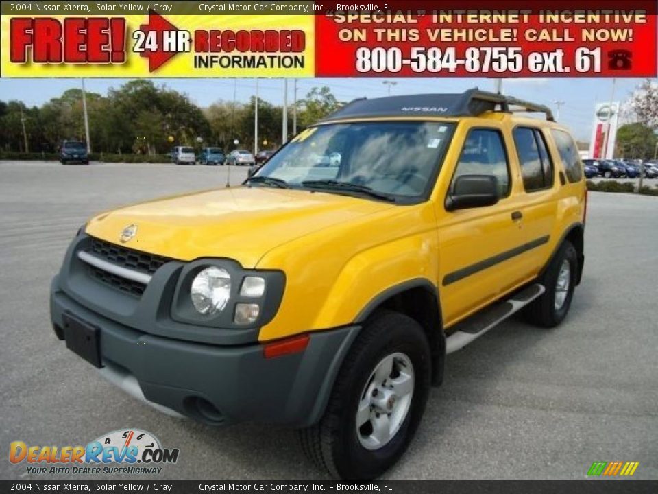 2004 Nissan Xterra Solar Yellow / Gray Photo #1