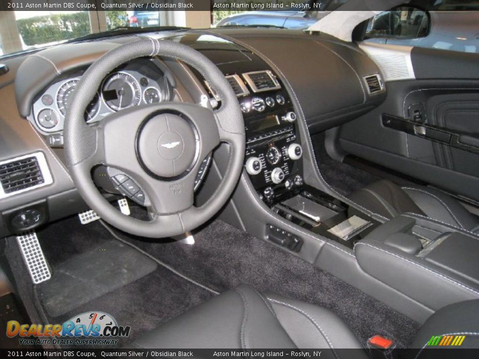 Obsidian Black Interior - 2011 Aston Martin DBS Coupe Photo #7
