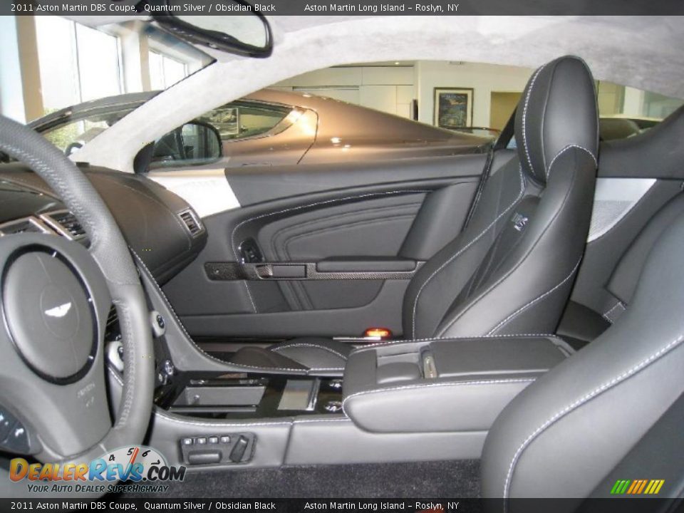 Obsidian Black Interior - 2011 Aston Martin DBS Coupe Photo #8