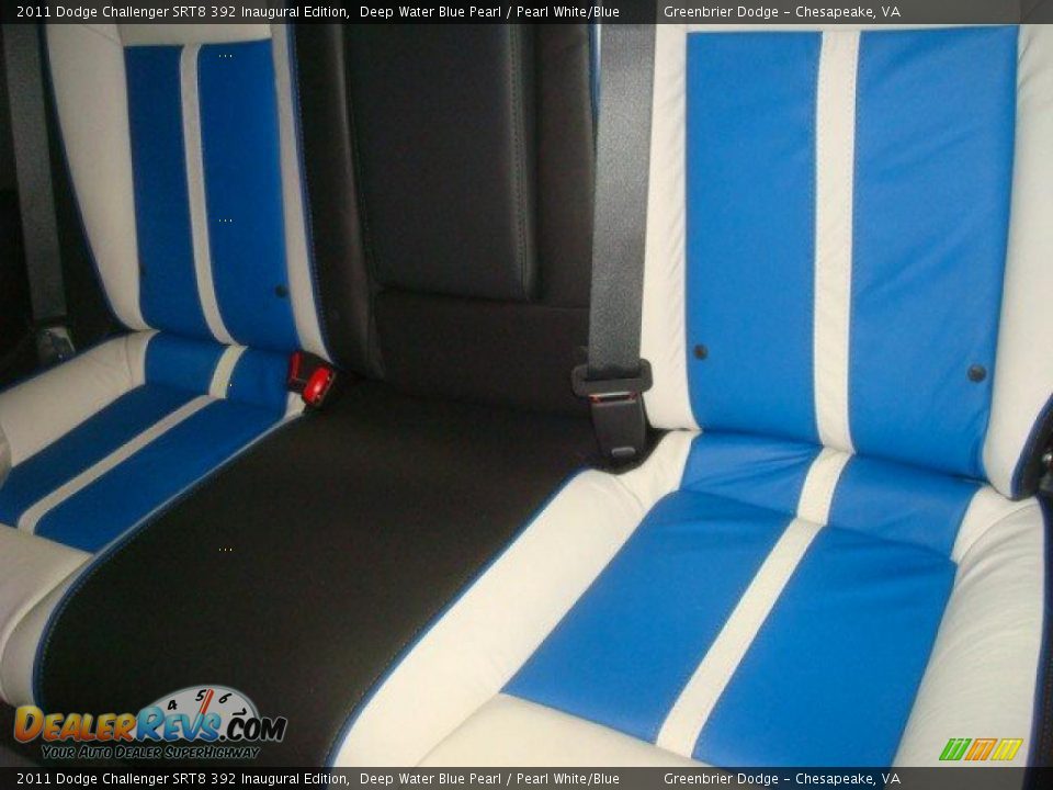 Pearl White/Blue Interior - 2011 Dodge Challenger SRT8 392 Inaugural Edition Photo #10