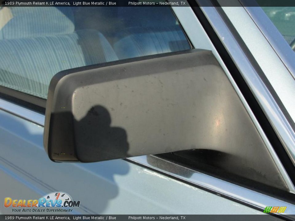 1989 Plymouth Reliant K LE America Light Blue Metallic / Blue Photo #15
