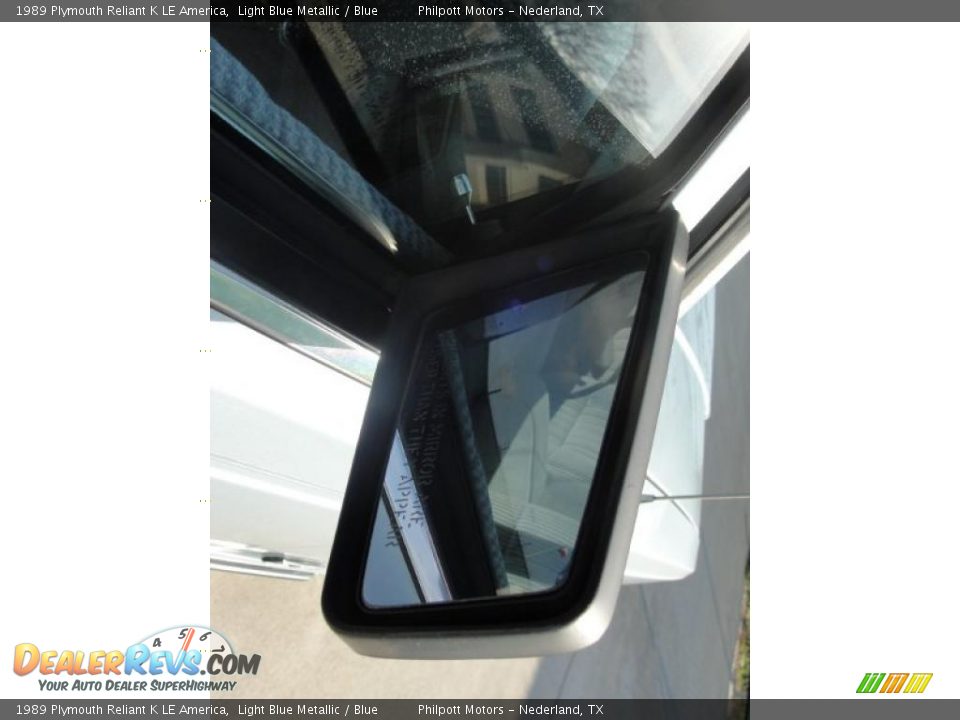 1989 Plymouth Reliant K LE America Light Blue Metallic / Blue Photo #16