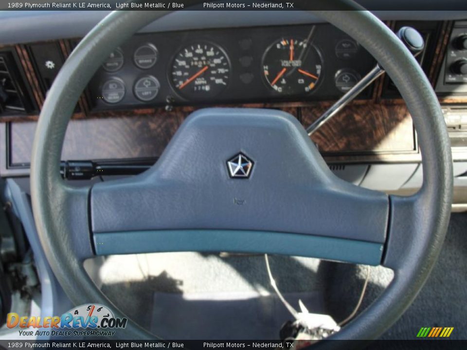 1989 Plymouth Reliant K LE America Steering Wheel Photo #31