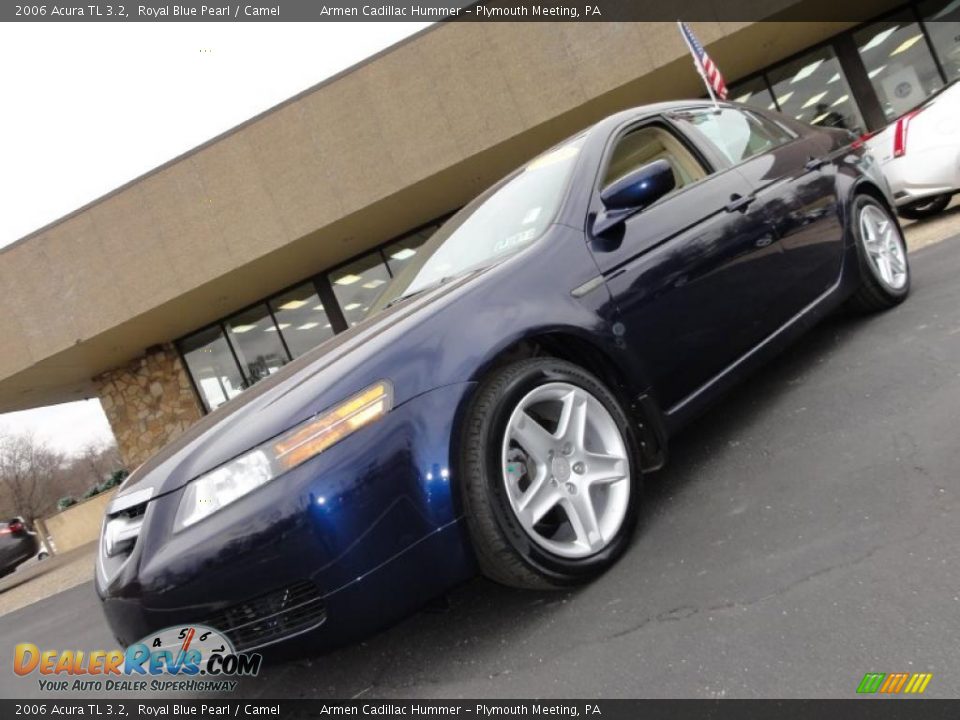 2006 Acura TL 3.2 Royal Blue Pearl / Camel Photo #1