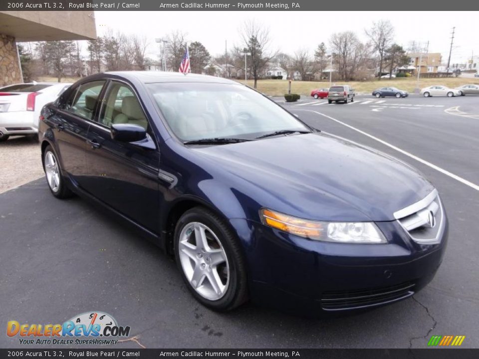 2006 Acura TL 3.2 Royal Blue Pearl / Camel Photo #4