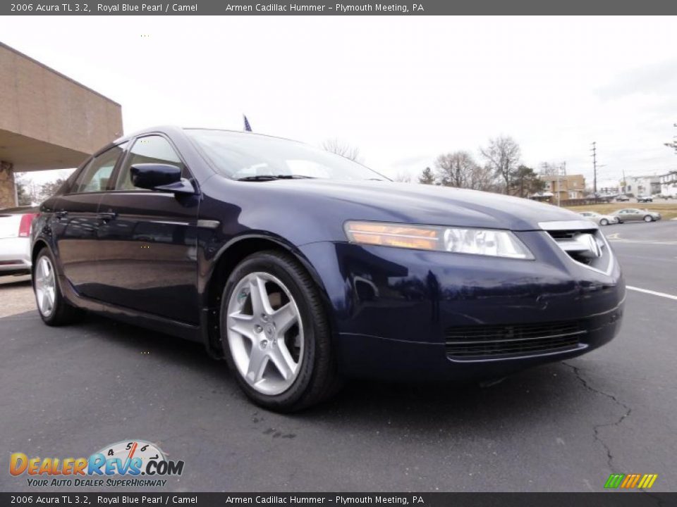 2006 Acura TL 3.2 Royal Blue Pearl / Camel Photo #5
