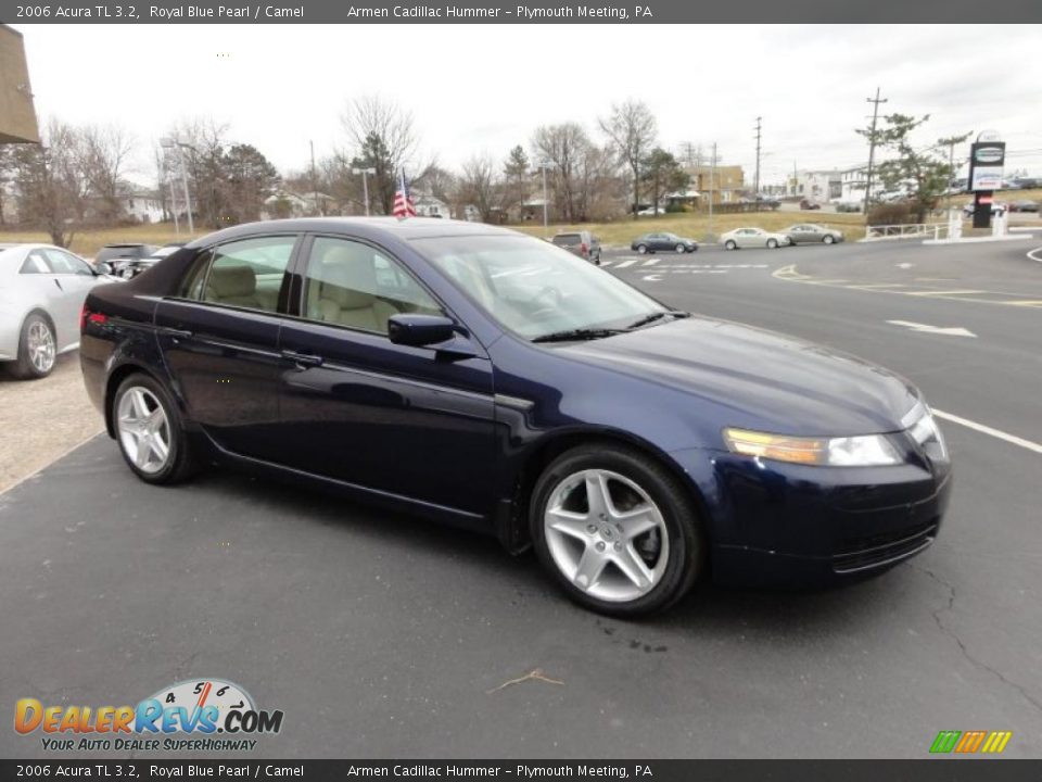 2006 Acura TL 3.2 Royal Blue Pearl / Camel Photo #6