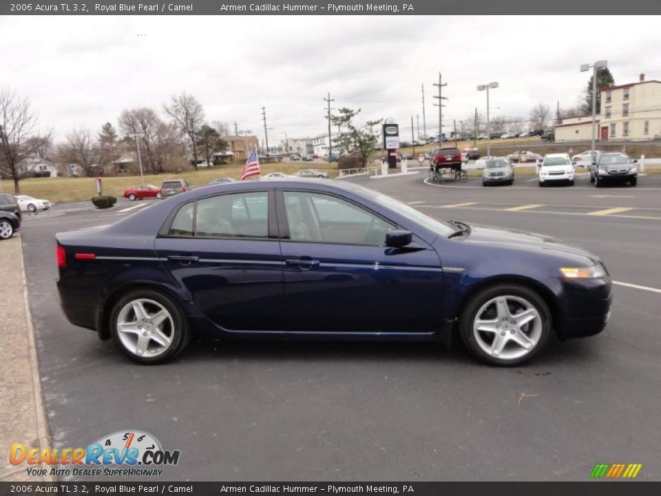 2006 Acura TL 3.2 Royal Blue Pearl / Camel Photo #7