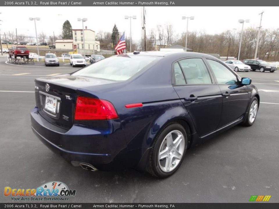 2006 Acura TL 3.2 Royal Blue Pearl / Camel Photo #8