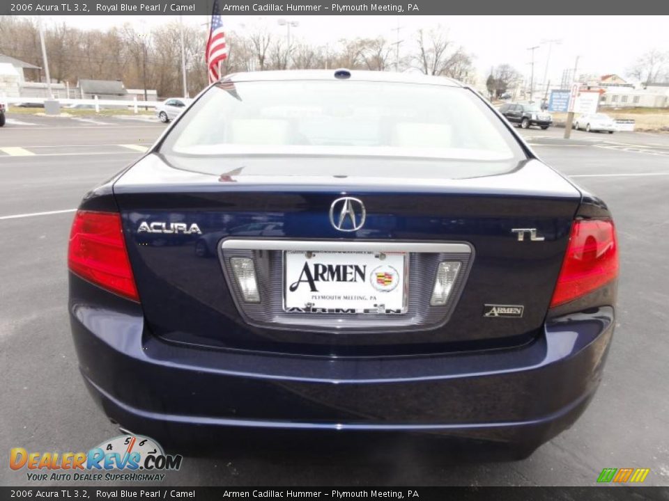 2006 Acura TL 3.2 Royal Blue Pearl / Camel Photo #9