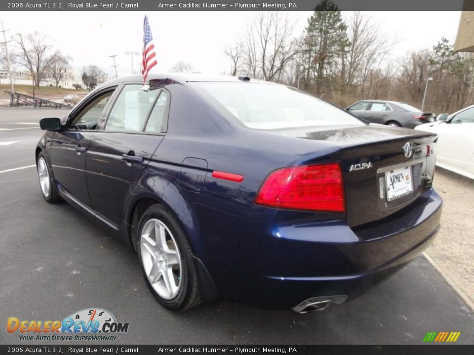2006 Acura TL 3.2 Royal Blue Pearl / Camel Photo #10