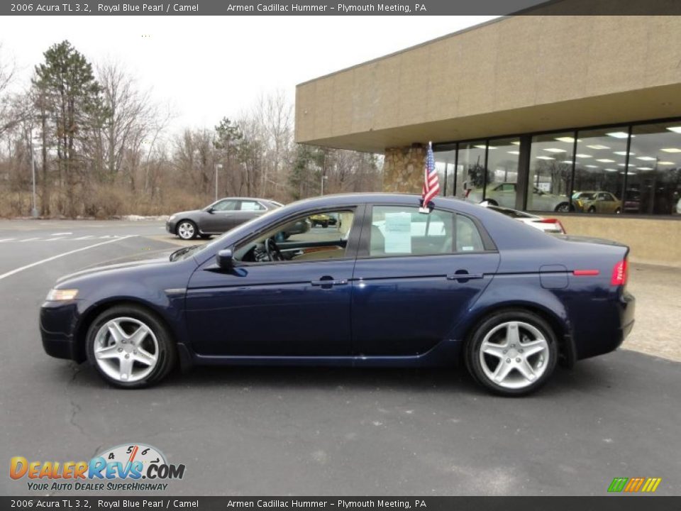 2006 Acura TL 3.2 Royal Blue Pearl / Camel Photo #11