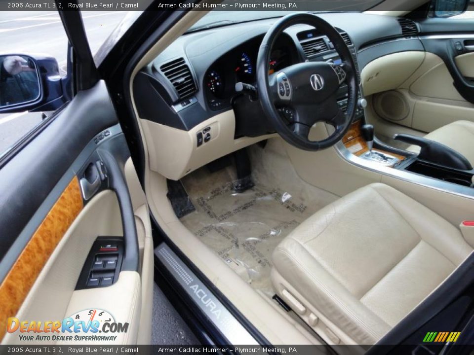 2006 Acura TL 3.2 Royal Blue Pearl / Camel Photo #13