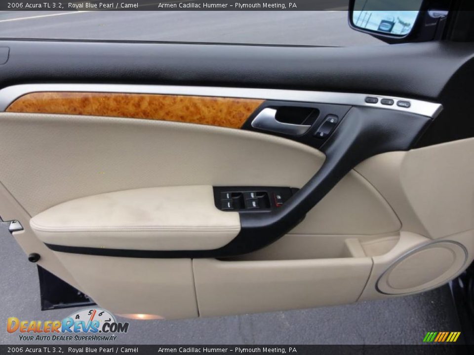 2006 Acura TL 3.2 Royal Blue Pearl / Camel Photo #14