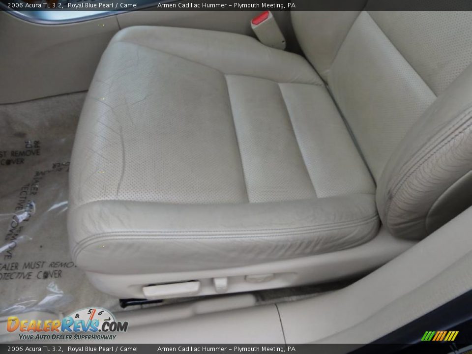 2006 Acura TL 3.2 Royal Blue Pearl / Camel Photo #16
