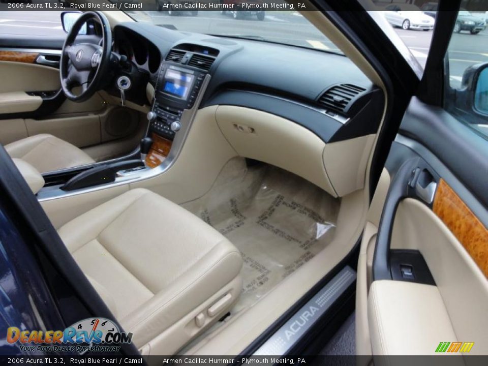 2006 Acura TL 3.2 Royal Blue Pearl / Camel Photo #18