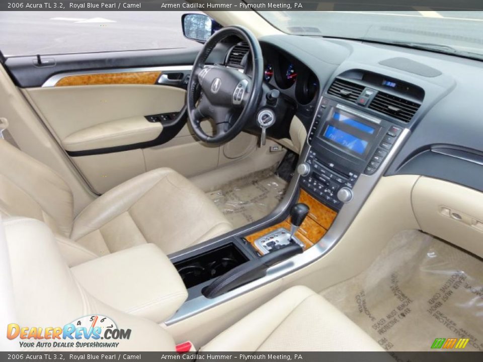 2006 Acura TL 3.2 Royal Blue Pearl / Camel Photo #19