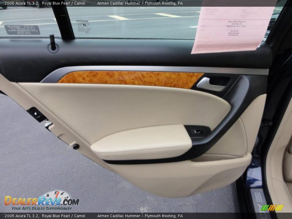 2006 Acura TL 3.2 Royal Blue Pearl / Camel Photo #25