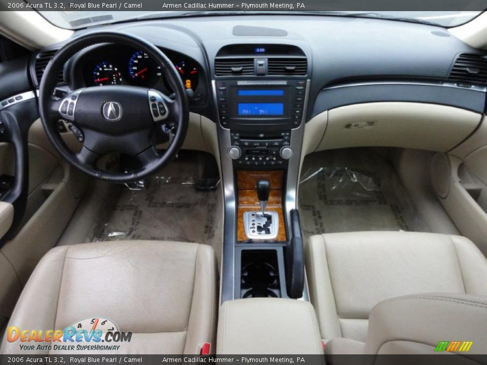 2006 Acura TL 3.2 Royal Blue Pearl / Camel Photo #27