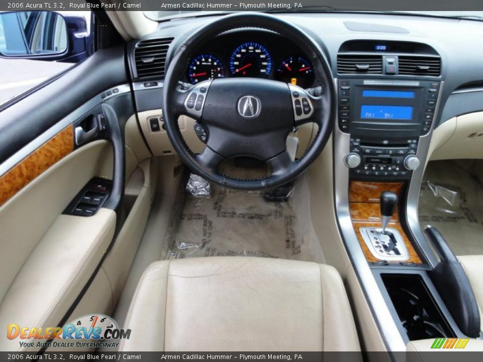 2006 Acura TL 3.2 Royal Blue Pearl / Camel Photo #28
