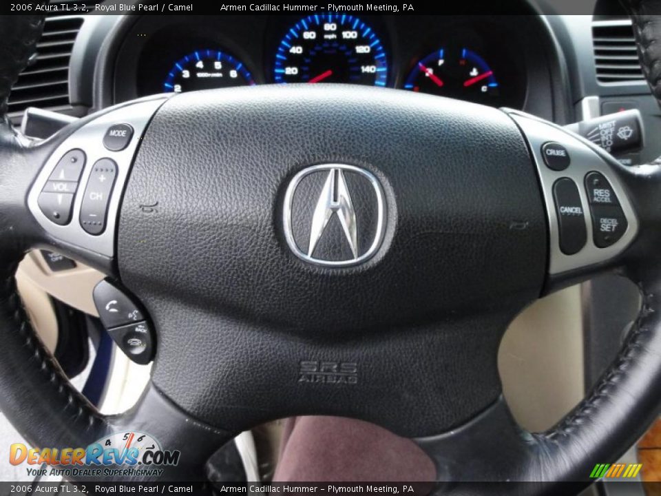 2006 Acura TL 3.2 Royal Blue Pearl / Camel Photo #36