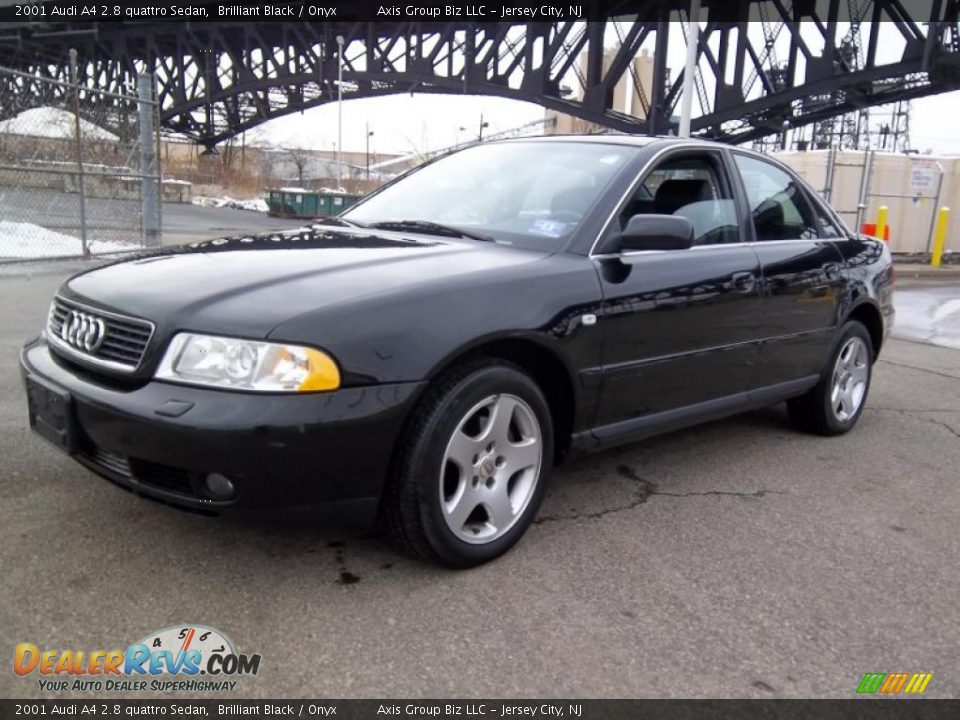 2001 Audi A4 2.8 quattro Sedan Brilliant Black / Onyx Photo #1