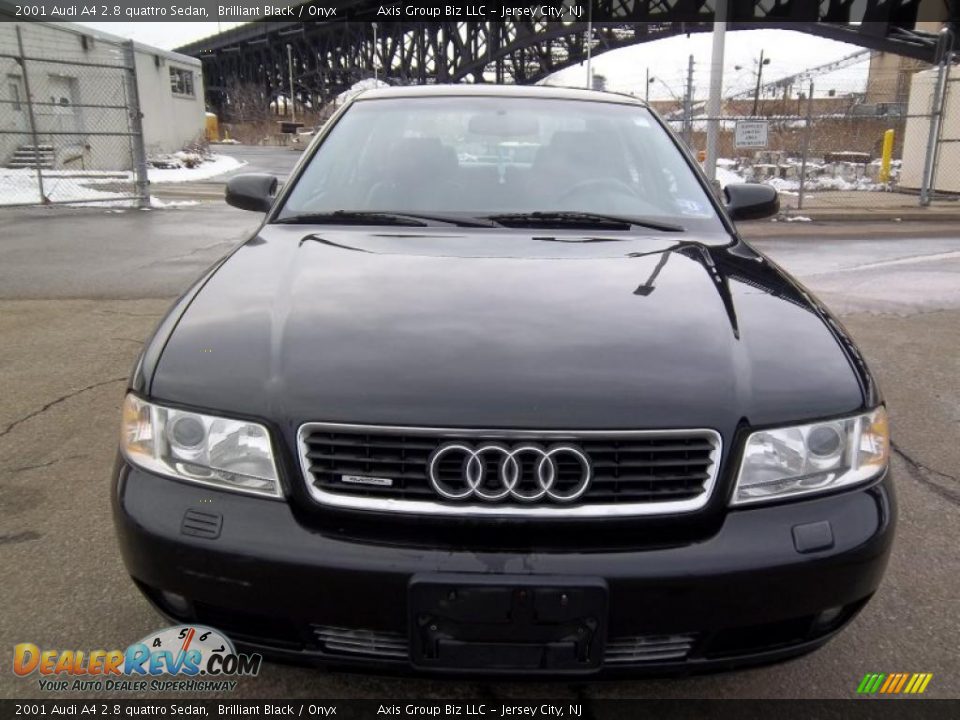 2001 Audi A4 2.8 quattro Sedan Brilliant Black / Onyx Photo #2