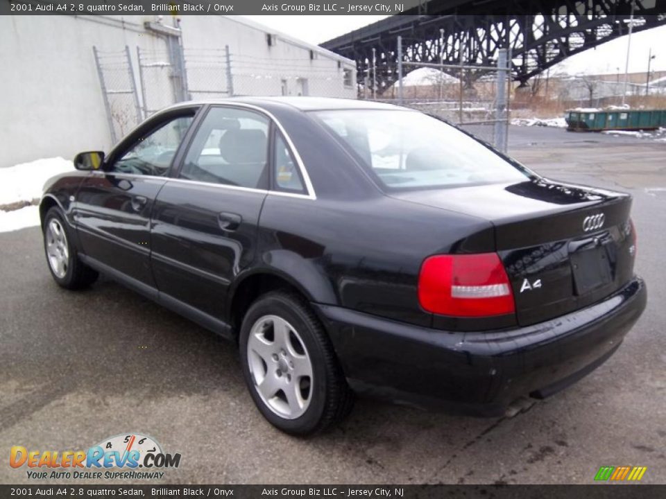 2001 Audi A4 2.8 quattro Sedan Brilliant Black / Onyx Photo #5