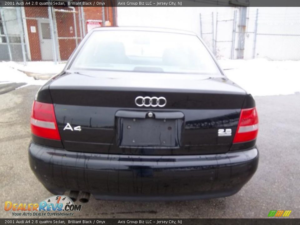 2001 Audi A4 2.8 quattro Sedan Brilliant Black / Onyx Photo #6