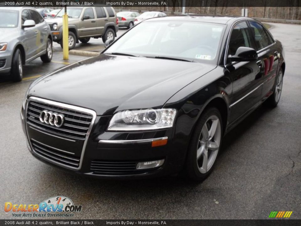 Front 3/4 View of 2008 Audi A8 4.2 quattro Photo #3