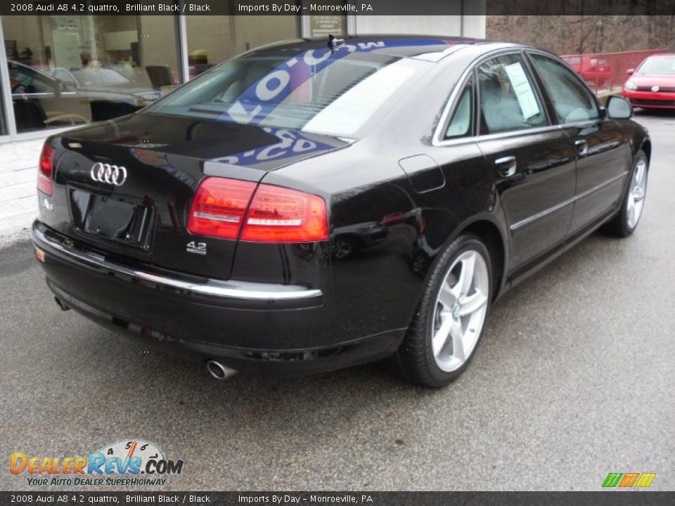 Brilliant Black 2008 Audi A8 4.2 quattro Photo #5